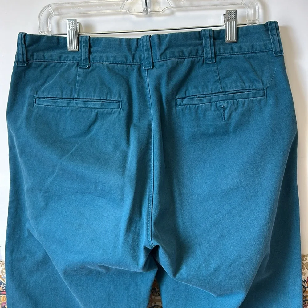 J. Crew Stanton Chino Pants Cotton Twill Trousers Classic‎ Fit Business Teal 33